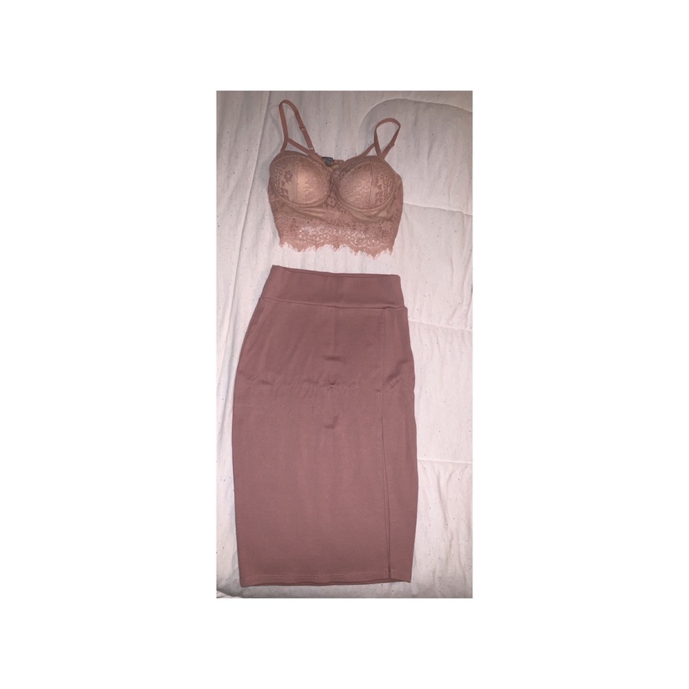 Charlotte Russe Skirt and crop top